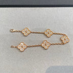 [Lumi]New  CLOVER 5 MOTIF FULL DIAMOND BRACELET COLLECTION