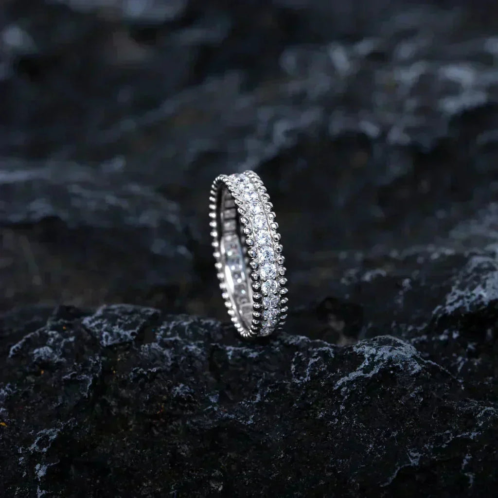 ¡®Lumi¡¯PERLEE DIAMOND SILVER RING