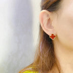 ¡®Lumi¡¯CLOVER MEDIUM 1 MOTIFS CARNELIAN  EARRINGS