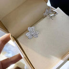 ¡®Lumi¡¯CLOVER COMOS DIAMOND EARRINGS SILVER