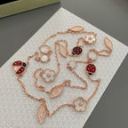 ¡®Lumi¡¯LUCKY SPRING 15 MOTIFS ROSE GOLD NECKLACE