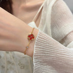 ¡®Lumi¡¯SUN PEDANT CARNELIAN BRACELET