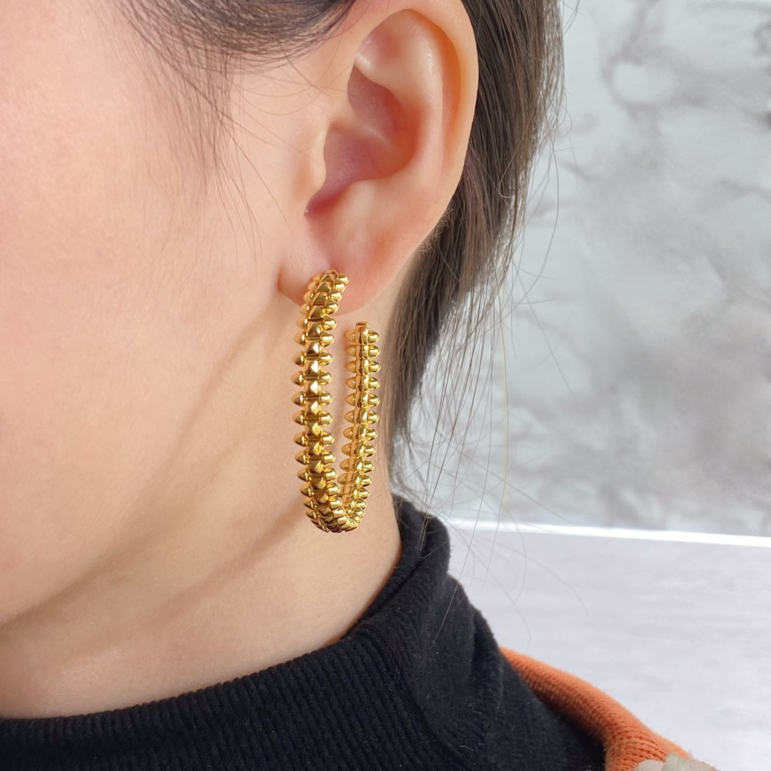 ¡®Lumi¡¯CLASH LARGE HOOP EARRINGS