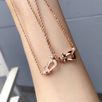 ¡®Lumi¡¯FORCE 10 PINK GOLD DIAMOND NECKLACE