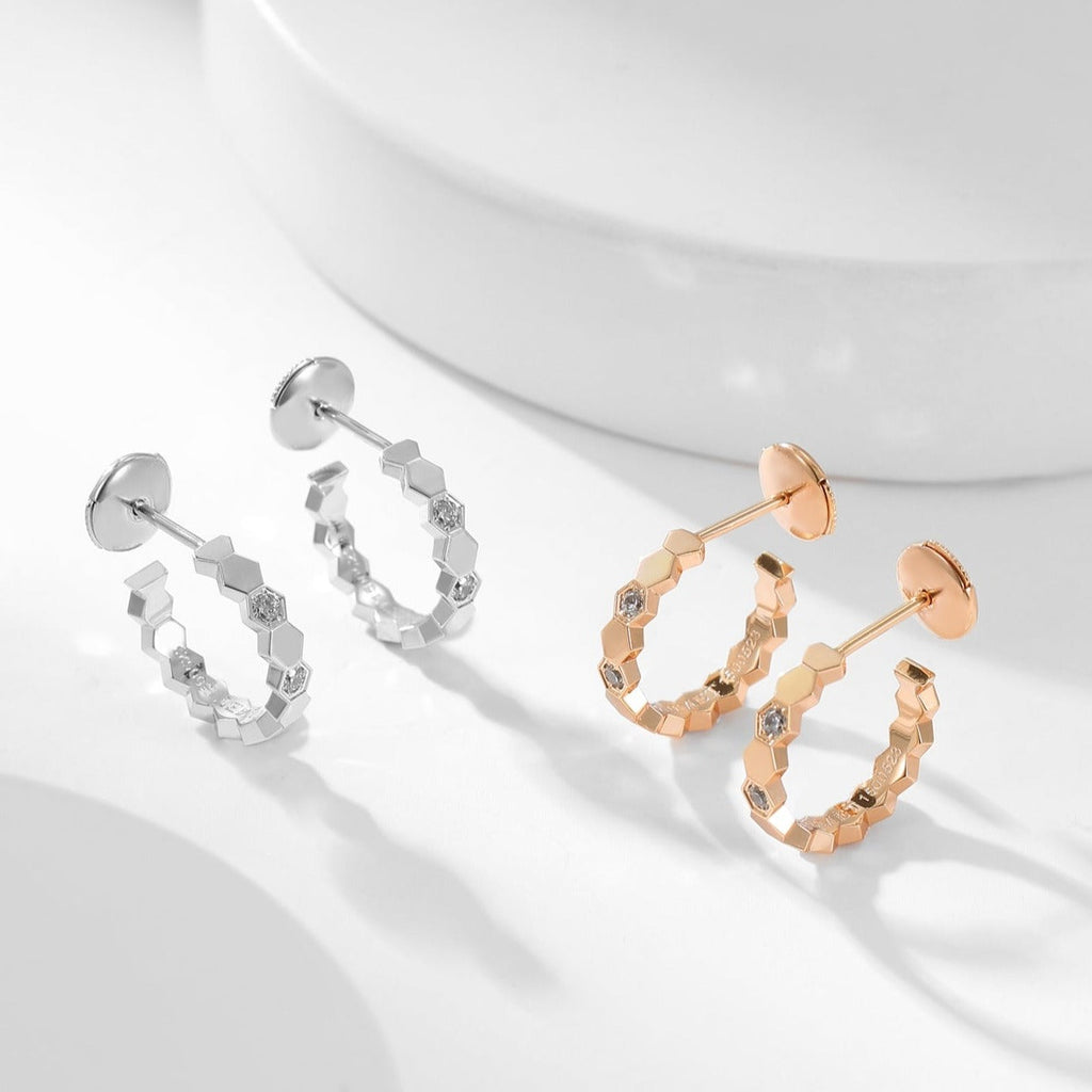 ¡®Lumi¡¯BEE LOVE DIAMOND HOOP EARRINGS