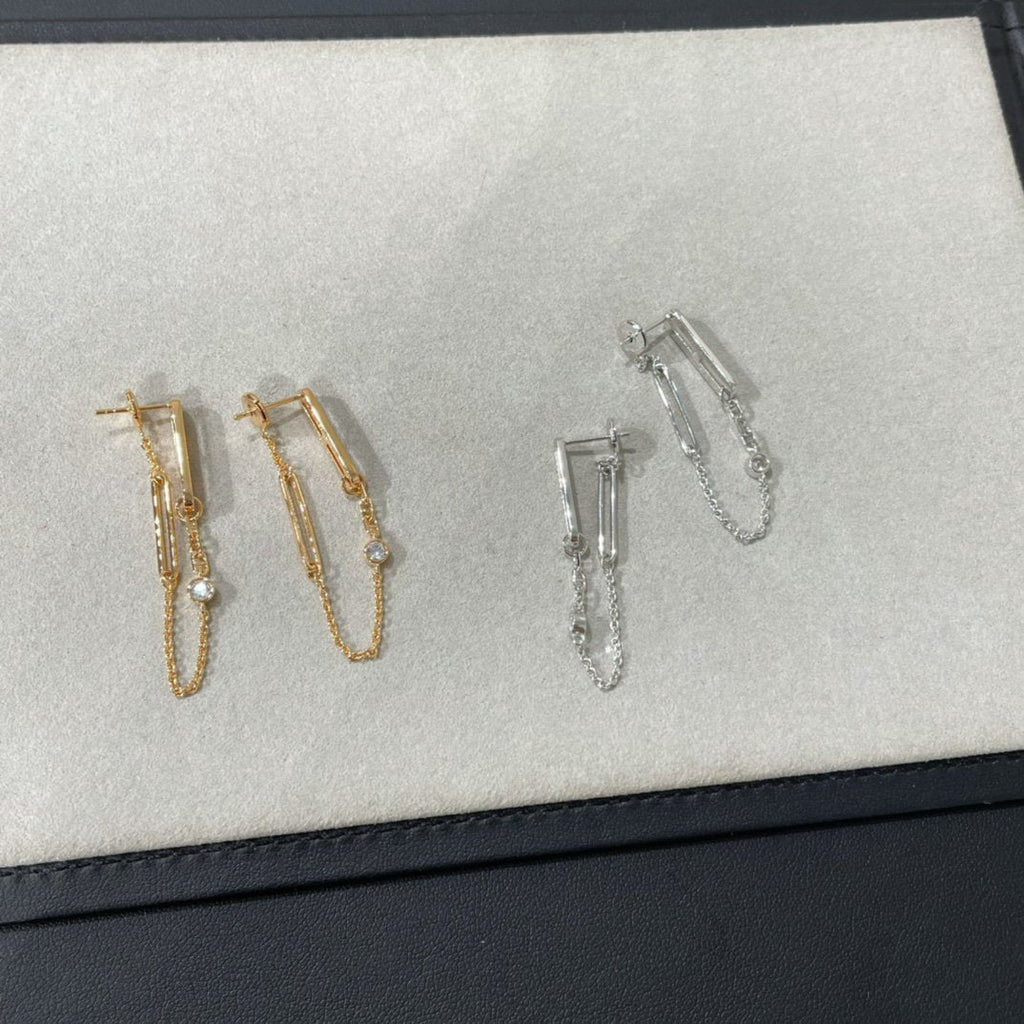 ¡®Lumi¡¯CHAINE CHAOS DIAMOND DROP EARRINGS