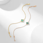 ¡®Lumi¡¯CLOVER BRACELET MALACHITE 1 MOTIF