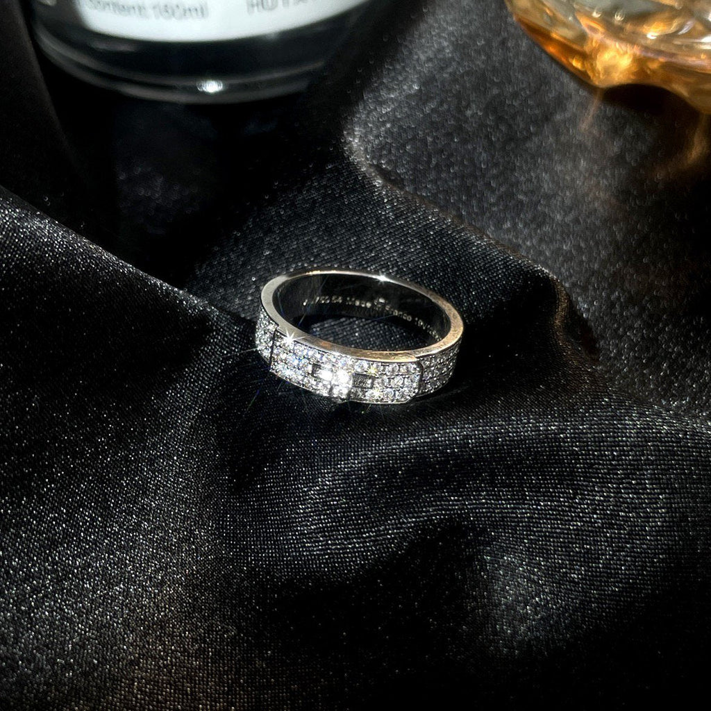 ¡®Lumi¡¯KELLY SILVER DIAMOND RING