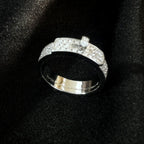 ¡®Lumi¡¯KELLY SILVER DIAMOND RING