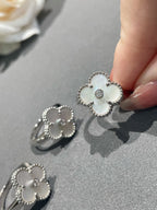 ¡®Lumi¡¯CLOVER SILVER MOP DIAMOND RING