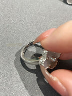¡®Lumi¡¯CLOVER SILVER MOP DIAMOND RING