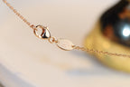 ¡®Lumi¡¯JEUX MALACHITE 1 DIAMOND PINK GOLD NECKLACE
