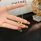 ¡®Lumi¡¯LOUISETTE GOLD NECKLACE