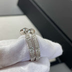 ¡®Lumi¡¯LOVE DIAMOND SILVER HOOP EARRINGS