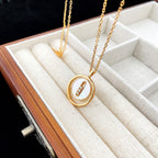 [Imperial] MOVE MOP PINK GOLD NECKLACE