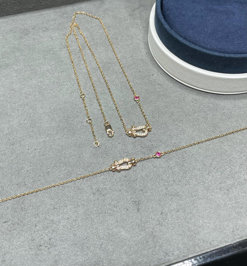 ¡®Lumi¡¯FORCE 10 DIAMOND PINK GOLD NECKLACE