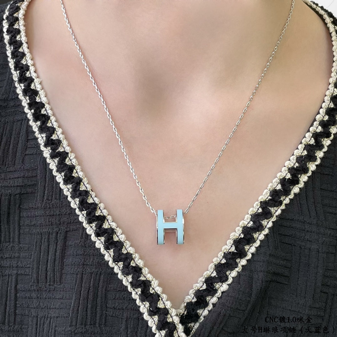 ¡®Lumi¡¯POP H SKY BLUE NECKLACE