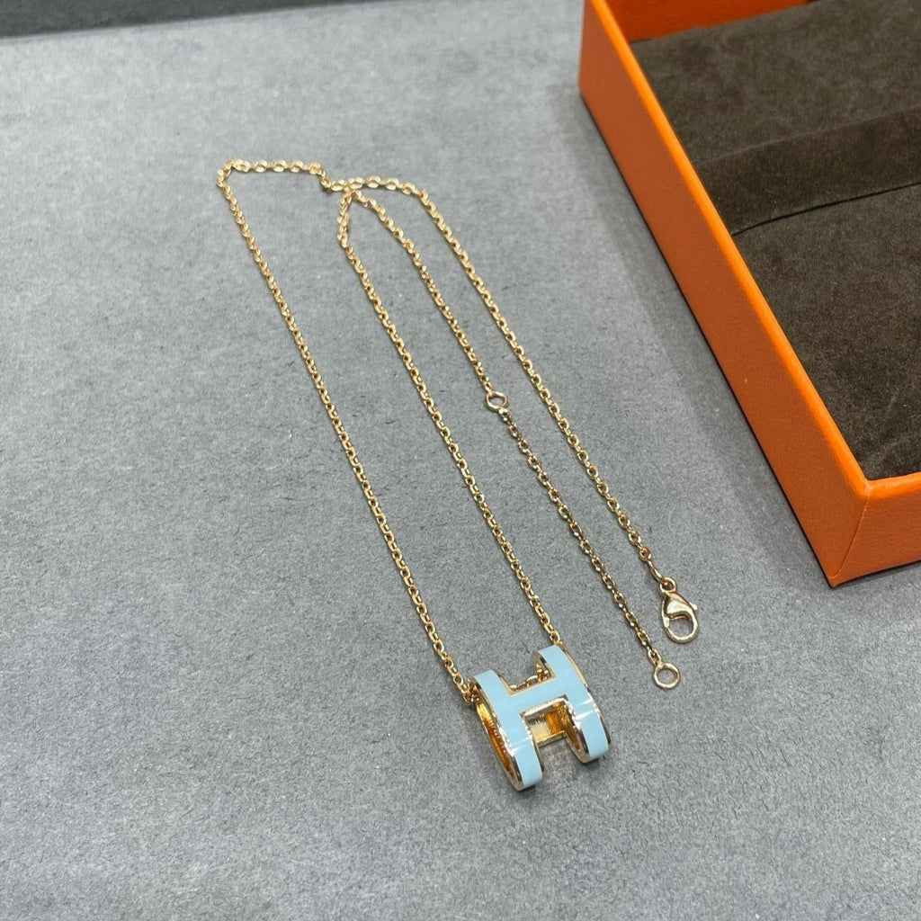 ¡®Lumi¡¯POP H SKY BLUE NECKLACE