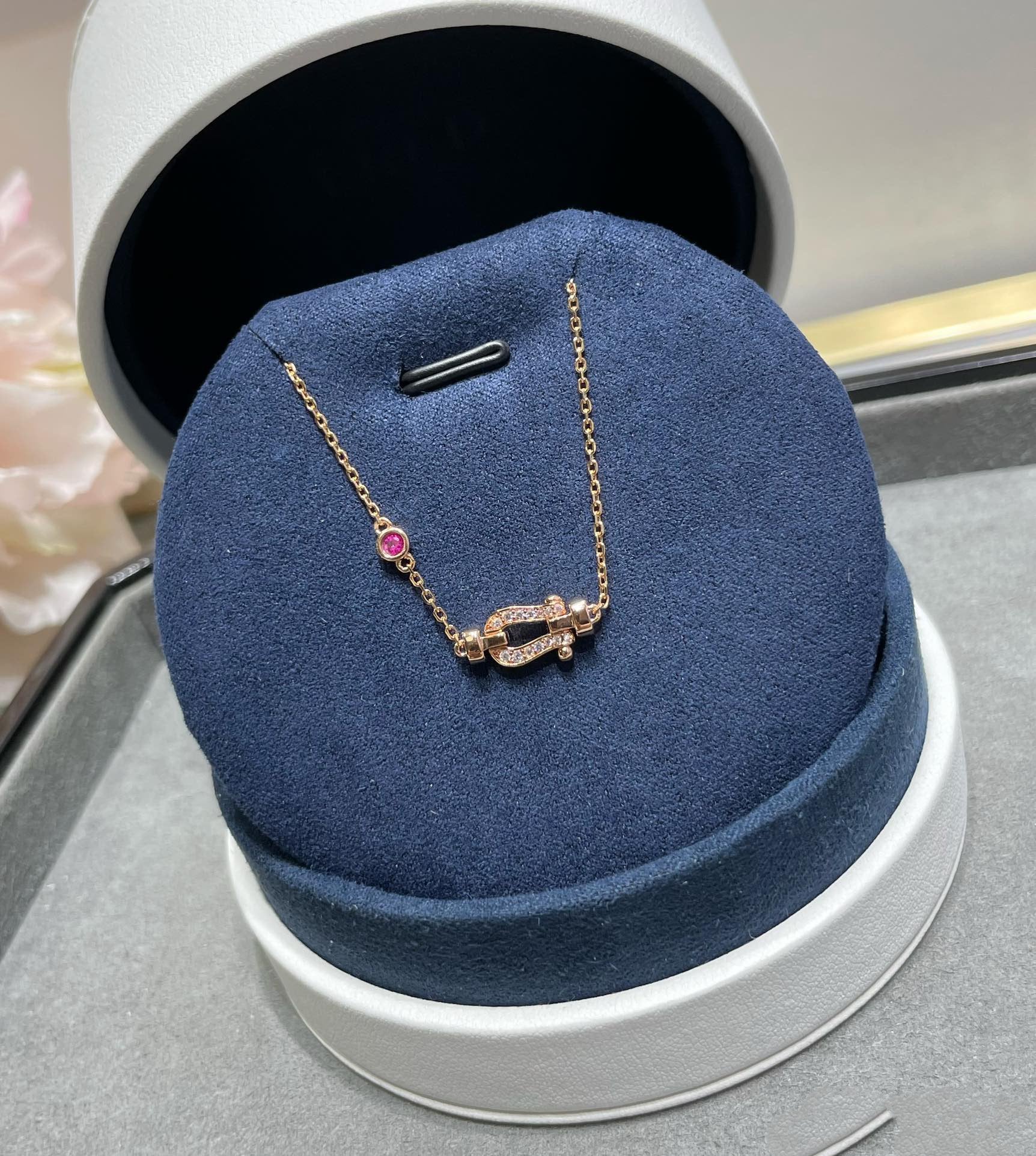 ¡®Lumi¡¯FORCE 10 DIAMOND CHAIN LINK PINK GOLD BRACELET