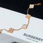 [Lumi jewelry]CLOVER WHITE PEARL MOP 5 MOTIF BRACELET COLLECTION