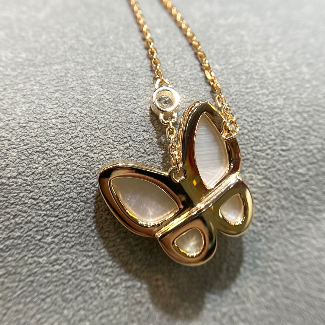 ¡®Lumi¡¯BUTTERFLY MOP DIAMOND NECKLACE