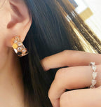¡®Lumi¡¯BEE LOVE DIAMOND HOOP EARRINGS