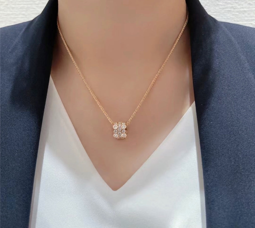 ¡®Lumi¡¯BEE LOVE DIAMOND PAVED 3 ROW NECKLACE