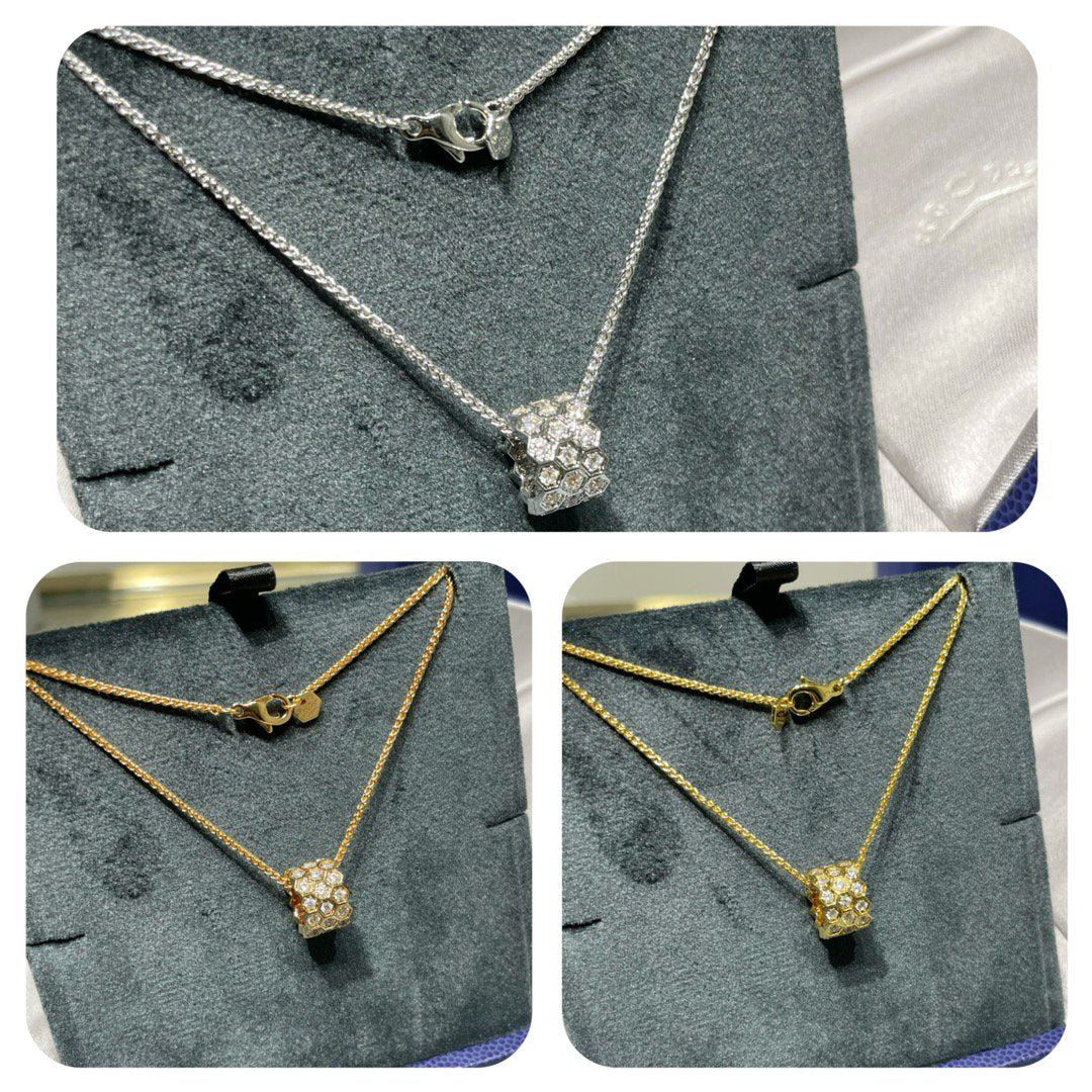 ¡®Lumi¡¯BEE LOVE DIAMOND PAVED 3 ROW NECKLACE