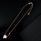 ¡®Lumi¡¯COLOR BLOSSOM PINK MOP SUN GOLD NECKLACE