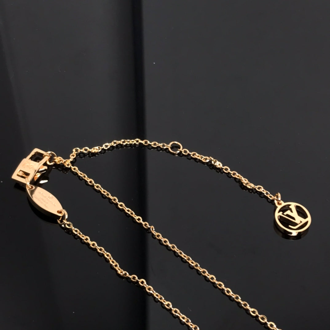 ¡®Lumi¡¯COLOR BLOSSOM PINK MOP SUN GOLD NECKLACE
