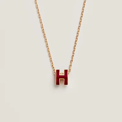 ¡®Lumi¡¯HM CLIC RED ENAMEL GOLD NECKLACE