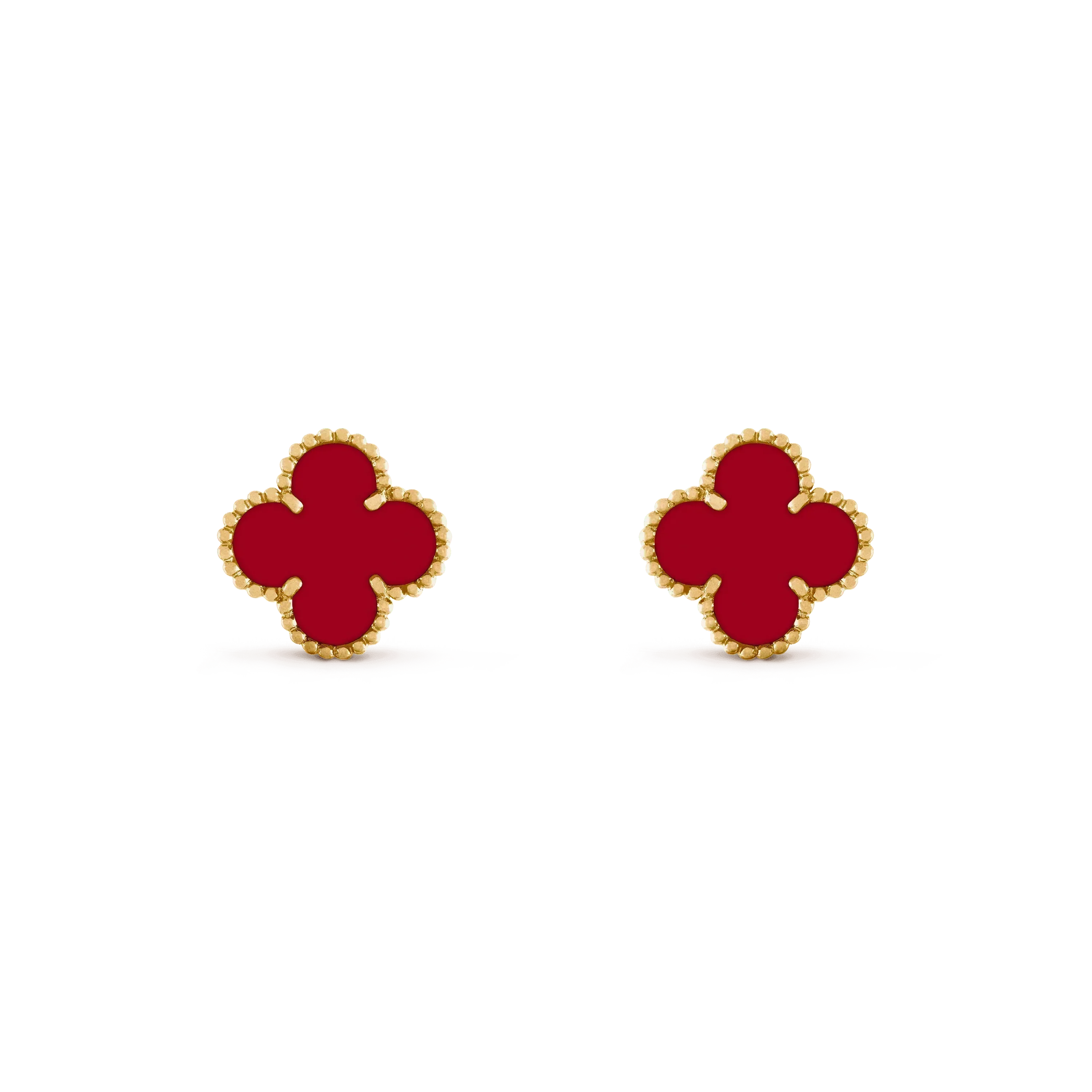 ¡®Lumi¡¯CLOVER MEDIUM 1 MOTIFS CARNELIAN  EARRINGS