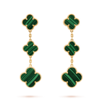 ¡®Lumi¡¯CLOVER MALACHITE 3 MOTIFS GOLD