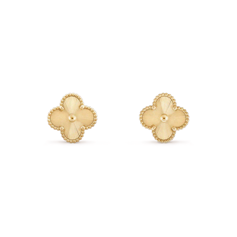 ¡®Lumi¡¯CLOVER MINI 9.5MM LASER EARRINGS