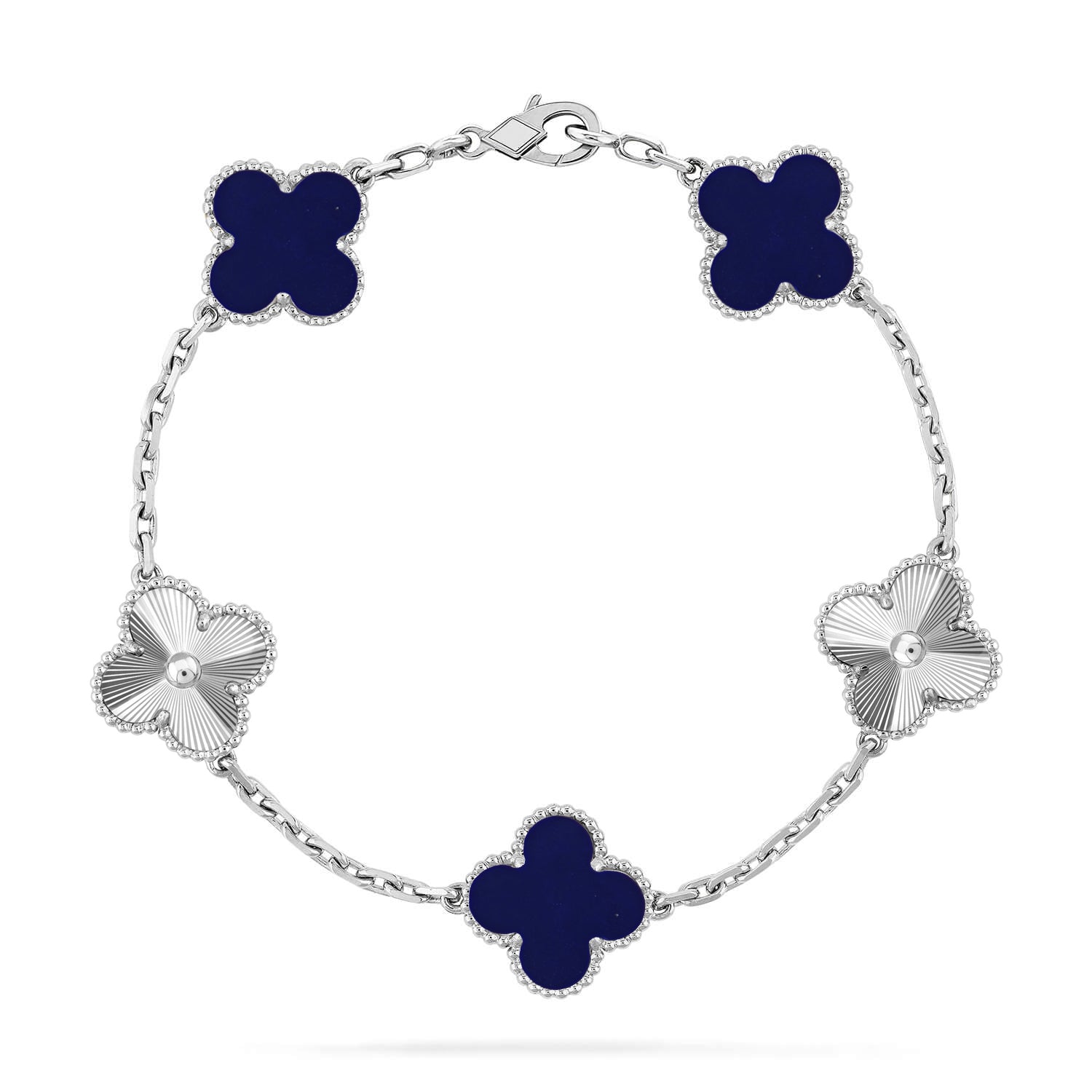 [Lumi jewelry]CLOVER 5 MOTIF LAPIS LAZULI BRACELET COLLECTION