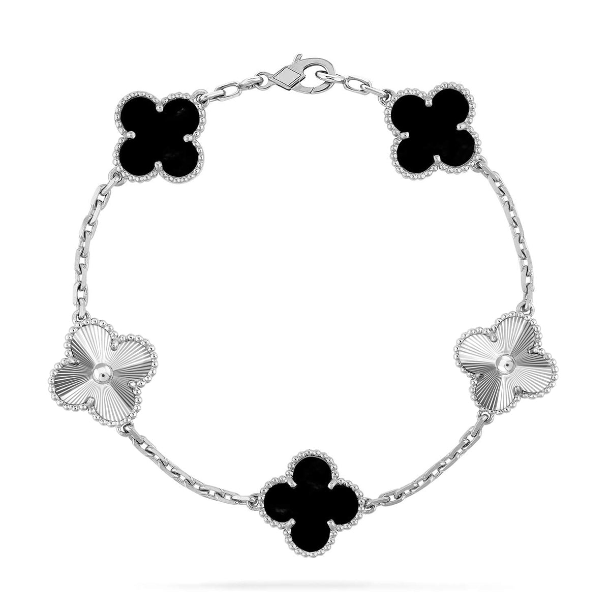 [Lumi]New  CLOVER 5 MOTIF ONYXS BRACELET COLLECTION
