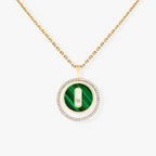 [Imperial] MOVE 1 DIAMOND MALACHITE GOLD DIAMOND NECKLACE