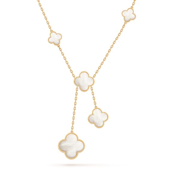 ¡®Lumi¡¯CLOVER MOTHER OF PEARL NECKLACE 6 MOTIF