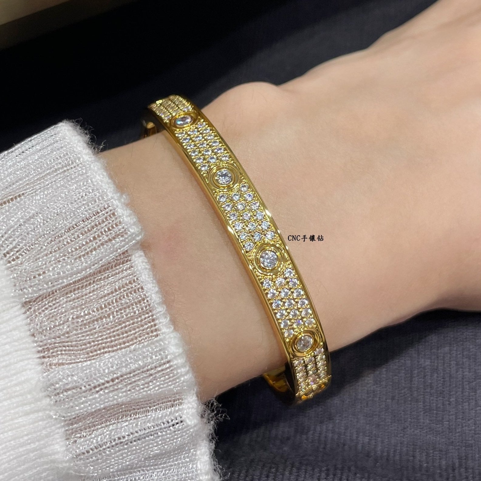 ¡®Imperial¡¯LOVE BRACELET 6.1MM DIAMOND-PAVED 10 BIG DIAMONDS