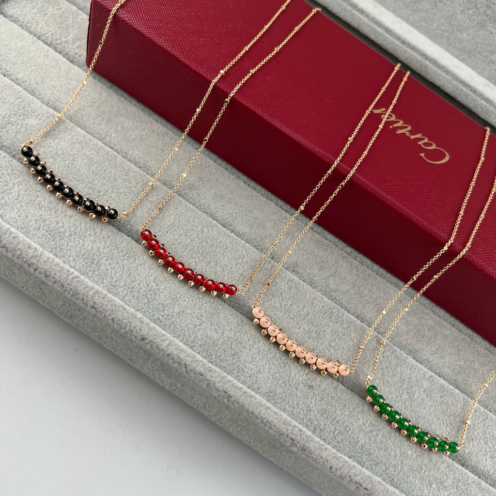 [Imperial] CLASH NEW COLORED GEMSTONE NECKLACE