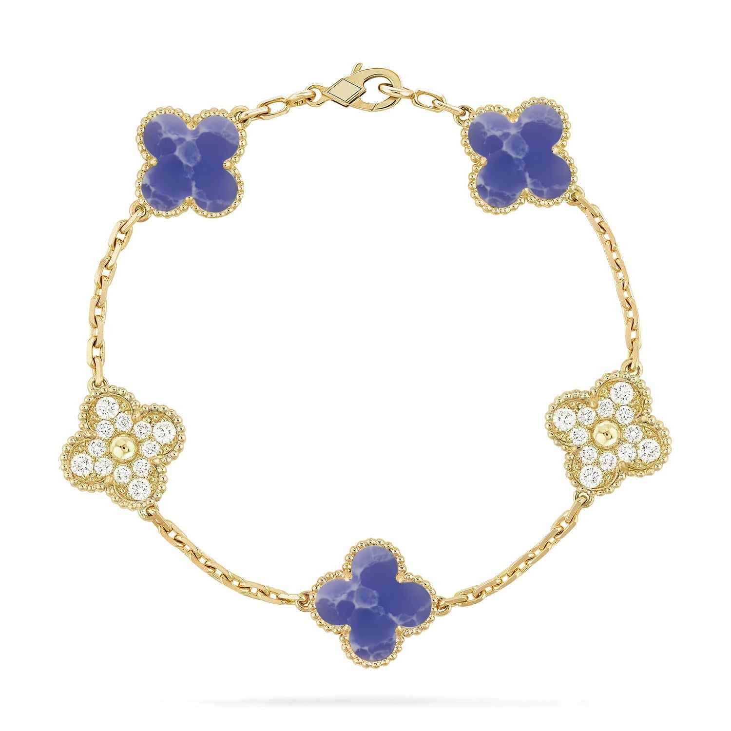 [Lumi]New CLOVER 5 MOTIF BLUE VEINS BRACELET COLLECTION