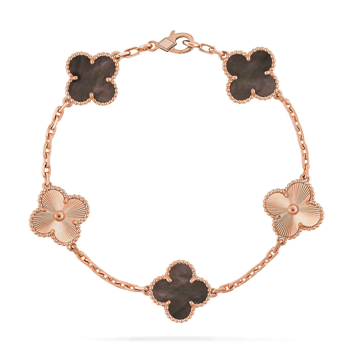 [Lumi]New  CLOVER 5 MOTIF GRAY MOP BRACELET COLLECTION