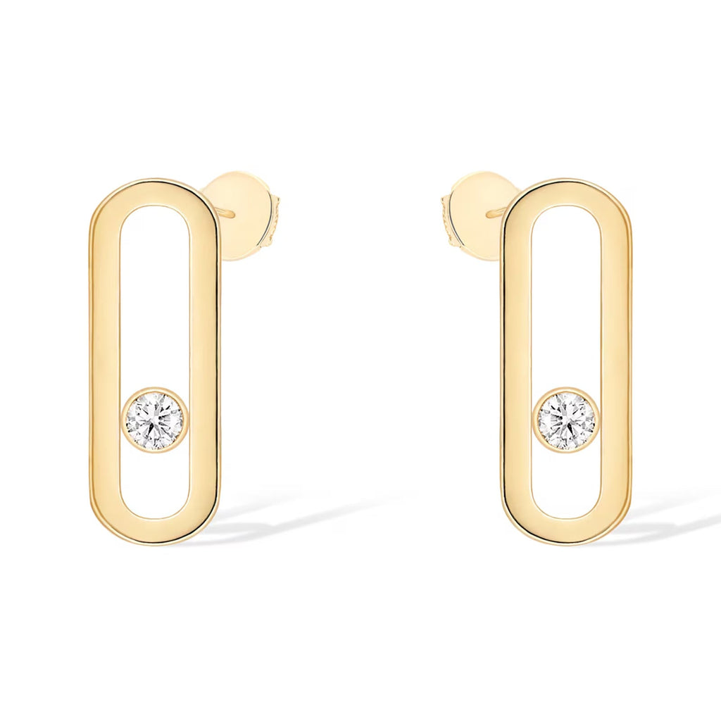 [Imperial] MOVE UNO SMALL 1 DIAMOND EARRINGS