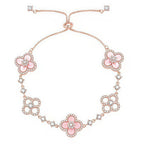 ¡®Lumi¡¯CLOVER 5 MOTIF PINK BLUE RED WHITE BRACELET