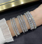 [¡®Lumi¡¯]TENNIS BRACELET WITH FULL DIAMOND SETTING