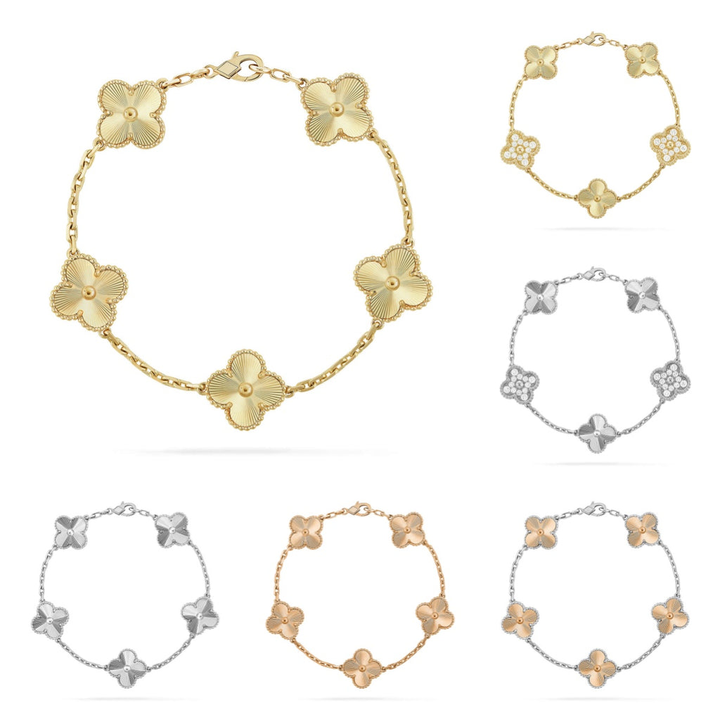 [Lumi jewelry] CLOVER 5 MOTIF LASER BRACELET COLLECTION