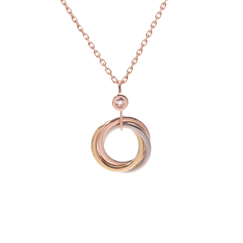 ¡®Lumi¡¯TRINITY SILVER GOLD PINK GOLD NECKLACE