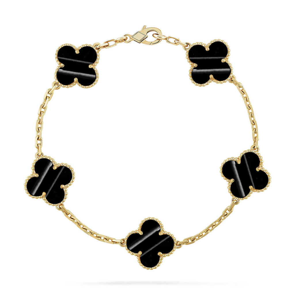 [Lumi jewelry] CLOVER 5 MOTIF PULSAR STONE BRACELET COLLECTION