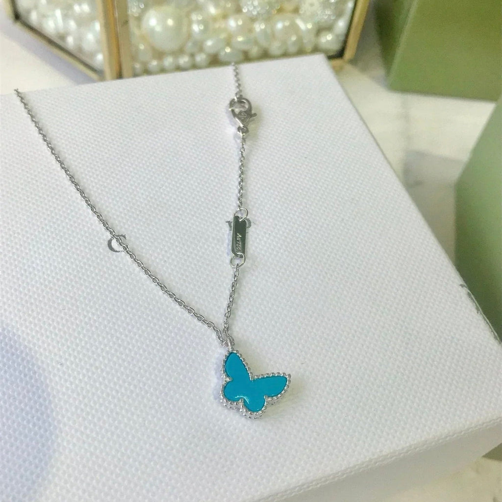 ¡®Lumi¡¯BUTTERFLY TURQUOISE BUTTERFLY BRACELET SILVER