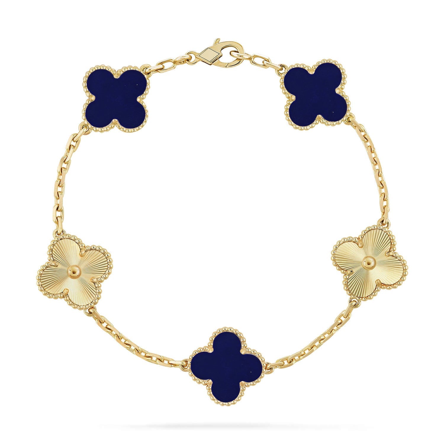 [Lumi]New CLOVER 5 MOTIF LAPIS LAZULI BRACELET COLLECTION